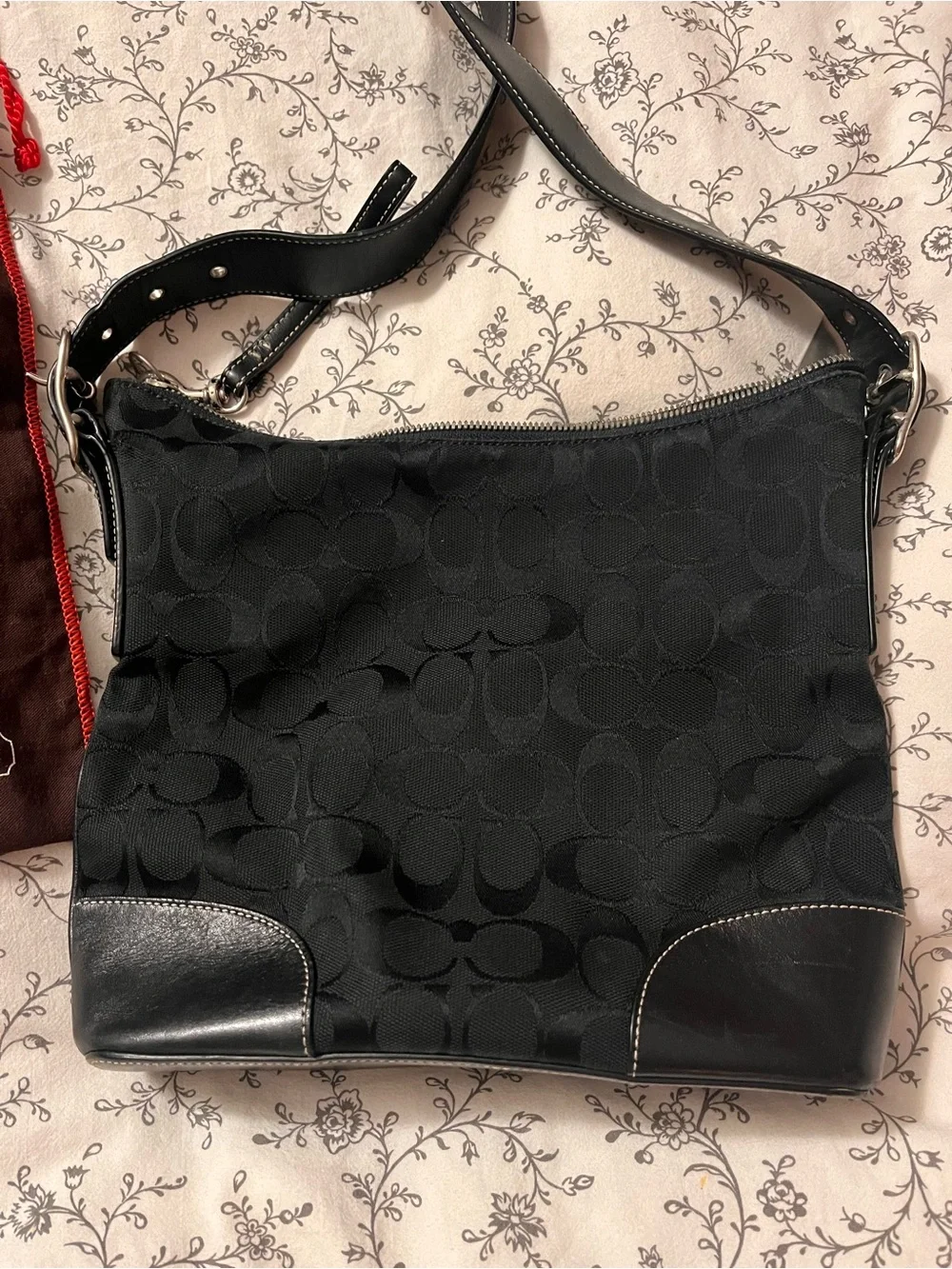 Coach Black Leather Interior Crossbody